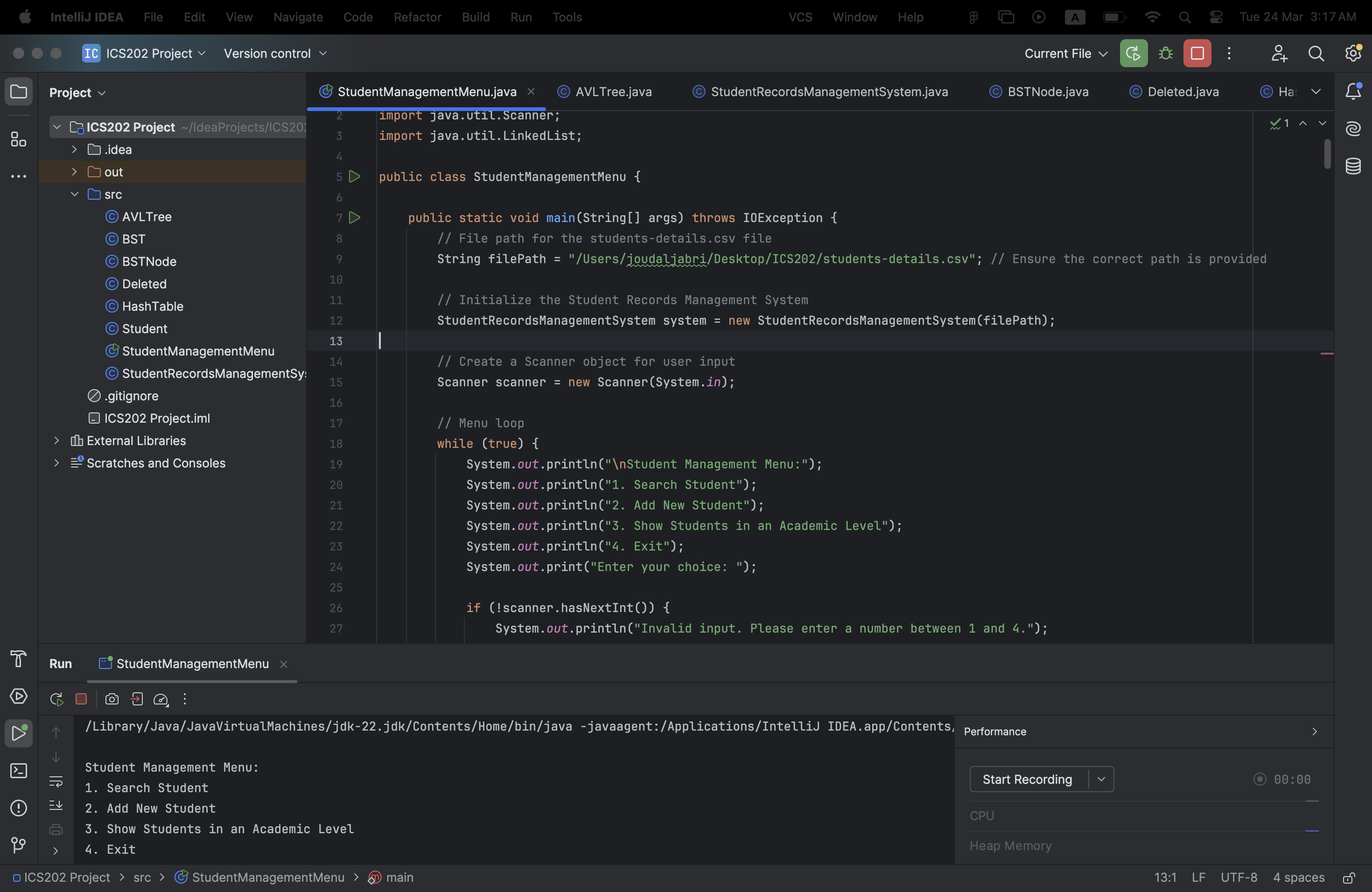 Data Strucutre screenshot