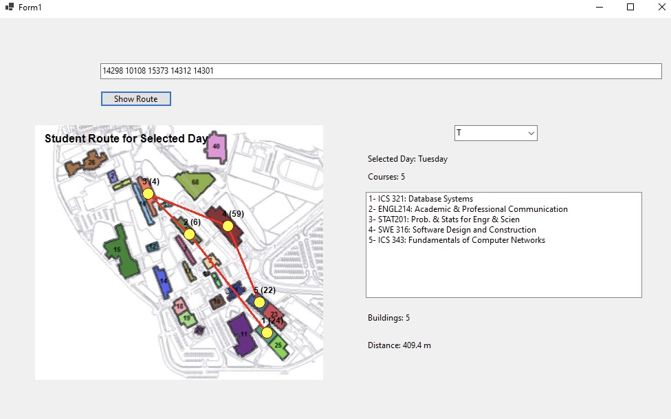 Route Mapping System screenshot