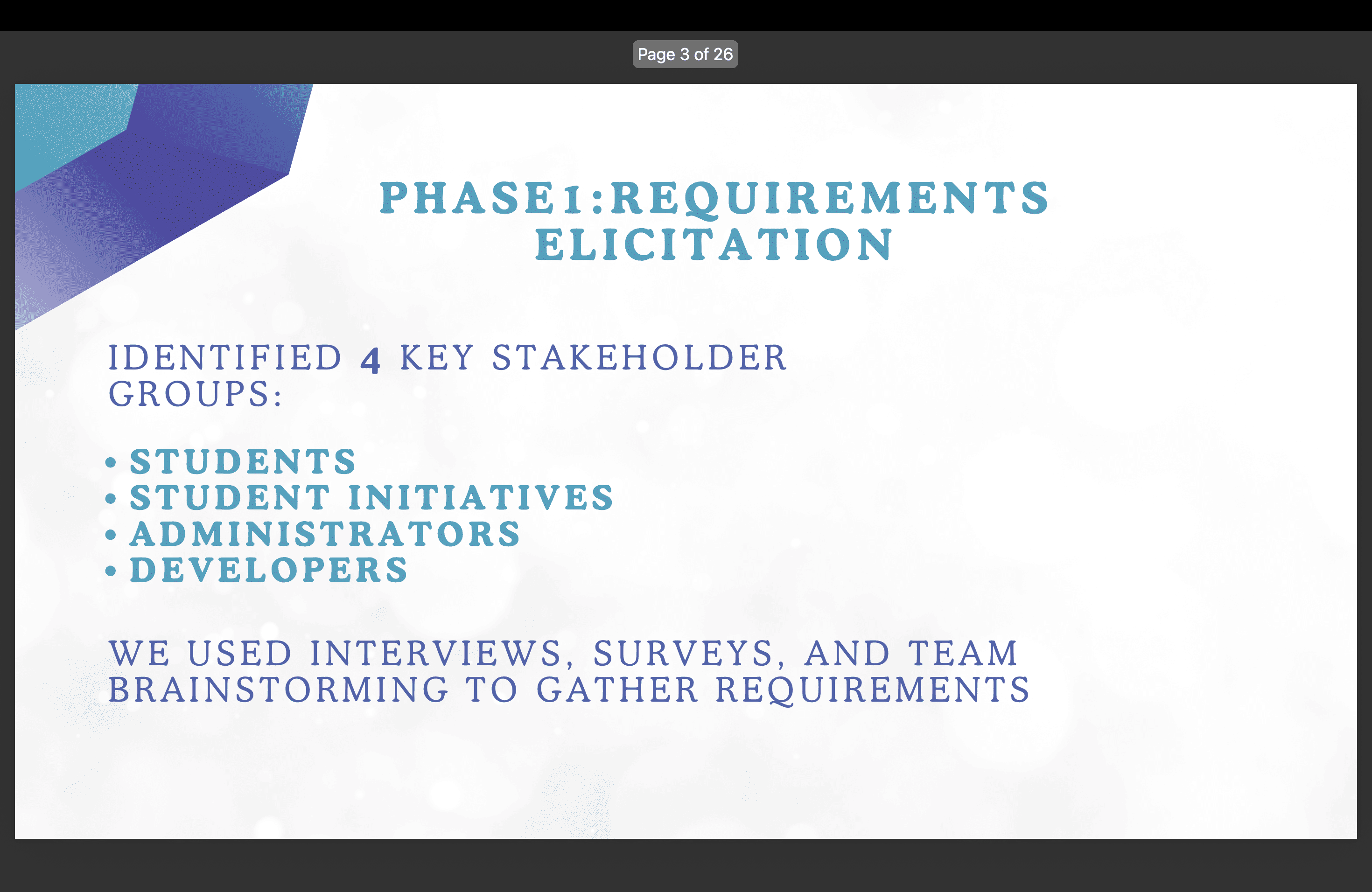 Phase 1 introduction