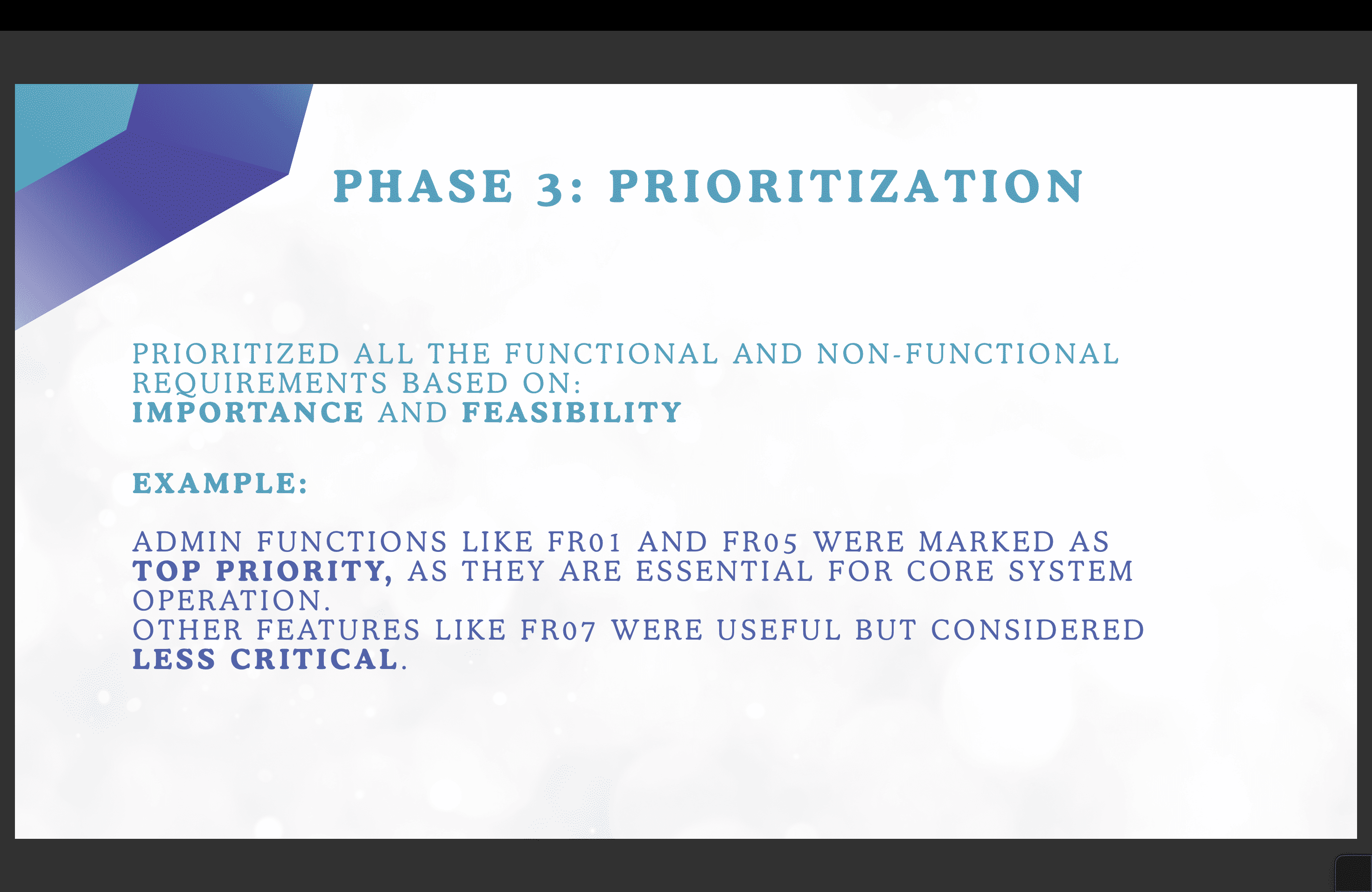 Prioritization